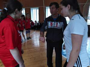 Товарищеская встреча  по волейболу в Домаховской школе со школой №2